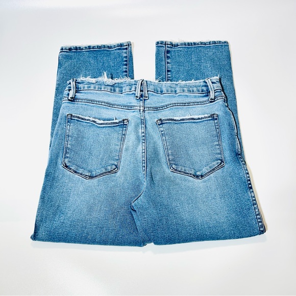 Good American jeans Straight Leg jeans medium wash high rise women size 14 - Picture 2 of 12